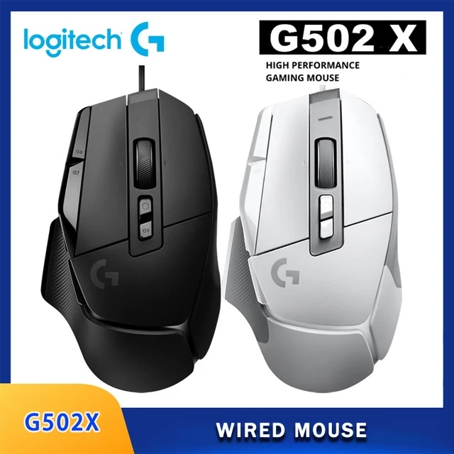 ⚡️เมาส์เกมมิ่ง⚡️ LOGITECH G502 X Wired Gaming Mouse HERO 25K 25,600 DPI ออกแบบใหม่เพื่อให้มีน้ำหนักลดลง