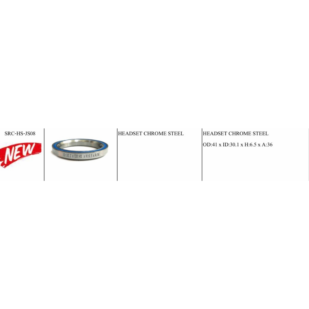 ลูกปืนถ้วยคอ Cema Chrome Steel Headset Bearing