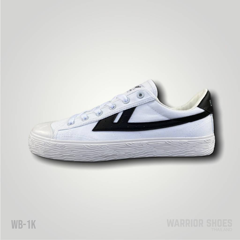 พร้อมส่ง🔥Warrior shoes รองเท้าผ้าใบ รุ่น WB-1K สี White/Black