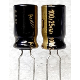 Nichicon Audio 100uf 25v capacitor ตัวเก็บประจุ คาปาซิเตอร์