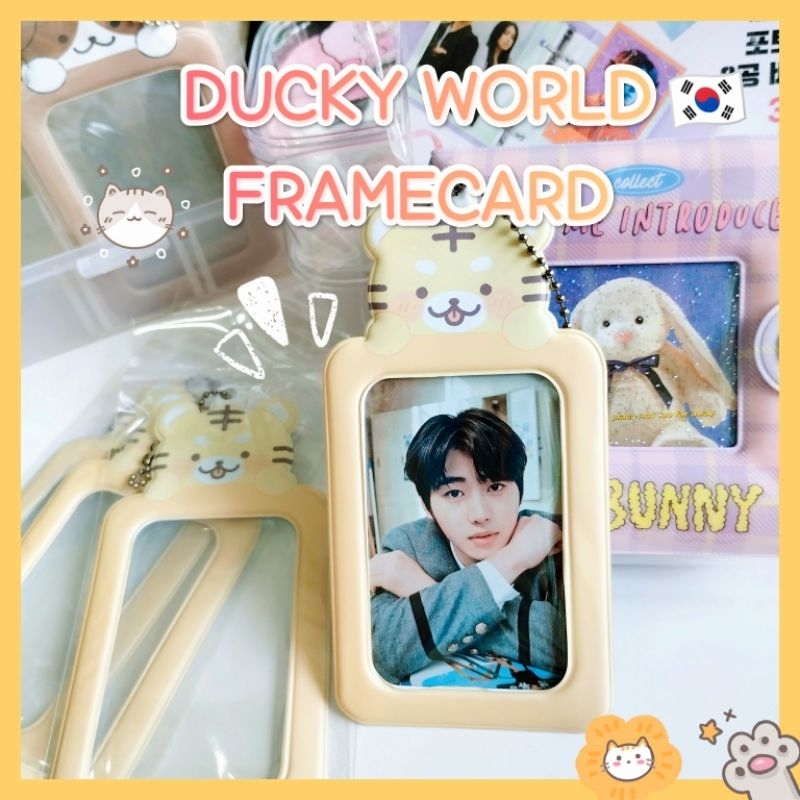 duckyworld - framecard keyring พวงกุญแจเฟรมการ์ด จากเกาหลี