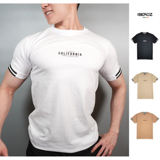 IBEROZ เสื้อยืด สกรีนลาย แขนต่อทอริ้ว รุ่น S-CALISTR