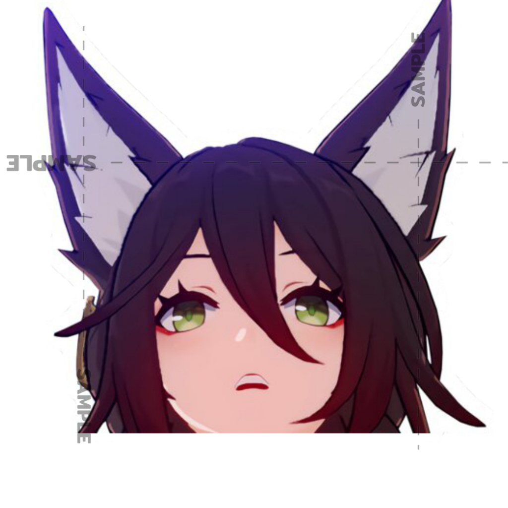 Tingyun Peeker honkai star rail Stickers 2 PCS สติ๊กเกอร์ 2 แผ่น honkai star rail Stickers star rail