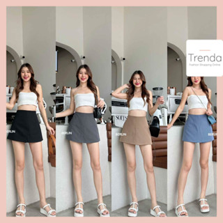 (พร้อมส่งโกดังไทย) กางเกงขาสั้น สีพื้น สม็อคหลังกระชับหุ่น / No : BL-55