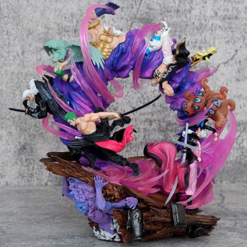 One Piece Figure Roronoa Zoro Throne Ghost Island PVC Figure 24 cm