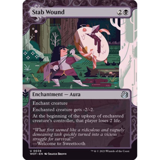 [MTG] Stab Wound [WOT] [BLACK] [UNCOM] [NORMAL] [ENG] (การ์ดเมจิค / Magic the Gathering)