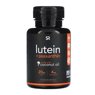 Sports Research Lutein + Zeaxanthin with Coconut Oil 120 Veggie Softgels