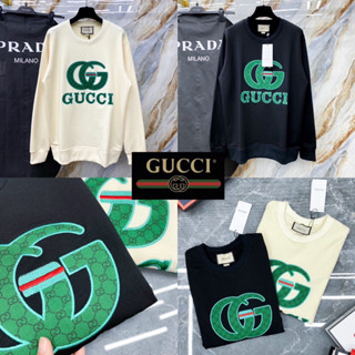 GUCCI LONG SLEEVE SHIRT 💚❤️💚 เสื้อแขนยาว สเวตเตอร์ GUCCI 🏷️ Hiend 1:1 Cotton 💯 ส่งจากไทย