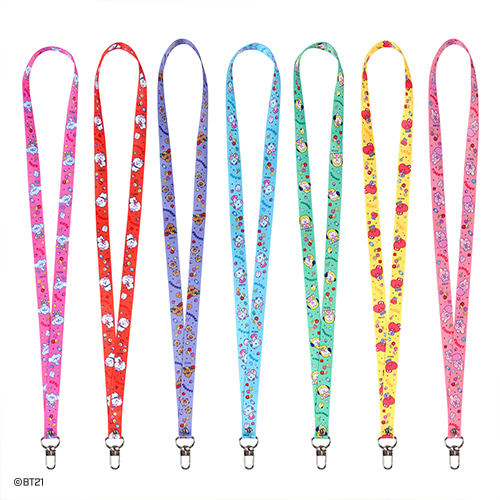 ✅พร้อมส่ง BT21 สายคล้องคอ บัตร รุ่น Jelly Candy