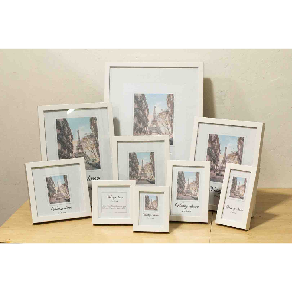 กรอบมินิมอล กรอบกระจก กรอบA4 3x4นิ้ว 4x6นิ้ว 5x7นิ้ว 6x8นิ้ว 8x10 นิ้ว A4 8x12 นิ้ว ขาตั้ง หูแขวน