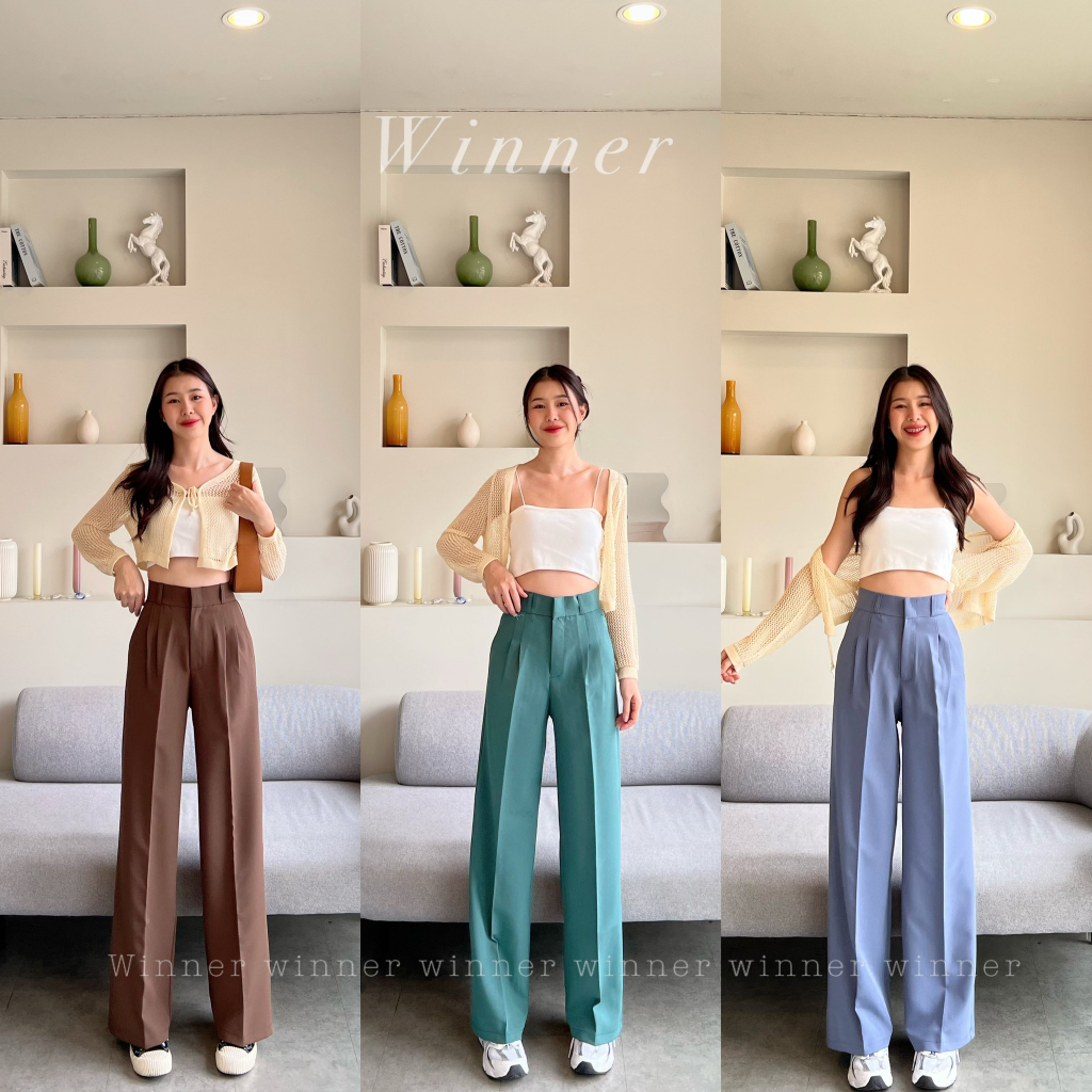 A07 กางเกง Winner ทรงกระบอกใหญ่ ผ้า A80