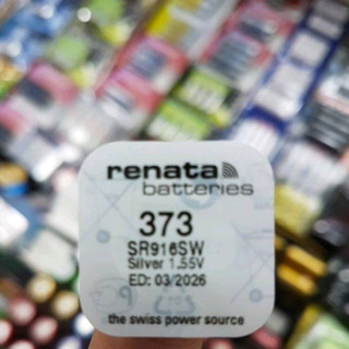 ถ่านกระดุม Renata 373, SR916SW  1.55V จำนวน 1ก้อน ของใหม่ ของแท้