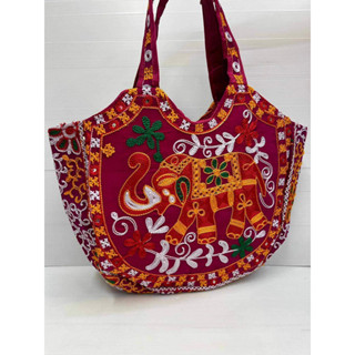 [พร้อมส่ง] กระเป๋าอินเดีย กระเป๋าสตรีราชสถาน Indian Rajasthani Handmade Tote Bag