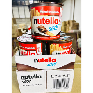 Nutella &amp; go นูเทลล่า 6 ชิ้น / 12 ชิ้น(ยกถาด)🍟 นูเทลลา พร้อมบิสกิตแท่ง ช็อคโกแลต นูเทลล่า