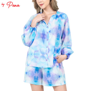 By Pena เสื้อเบลาส์แฟชั่นสำหรับผู้หญิง แขนยาว BPSL082304