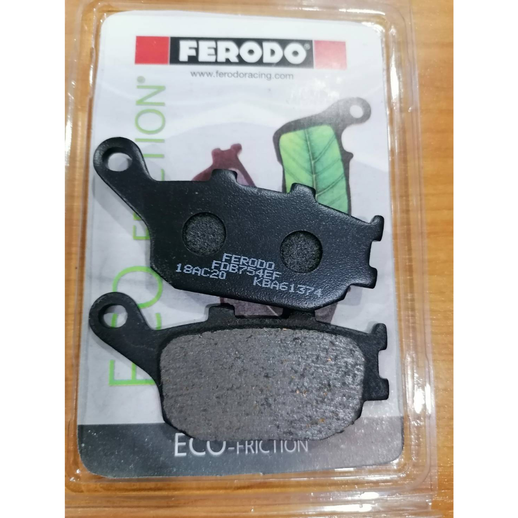 ผ้าเบรคหลัง Ferodo FDB754EF /Ninja650'17-20,Versys650