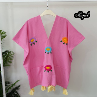 🎈Plussize เสื้อคนอ้วน🎈 อก 46-54 หน้าผ้า 55 สะโพก 55 ยาว 26  แขน 20