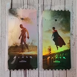 ตั๋ววิบวับ ตั๋วสะสม The Flash เดอะแฟลช Collectible Ticket SF+ SF Cinema เดอะ แฟลช แบทแมน Batman Supergirl SuperGirl DC