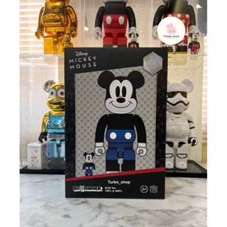 [พร้อมส่ง แท้100%🇹🇭]🐻Bearbrick fragmentdesign Mickey Mouse Blue ver. 400%+100%