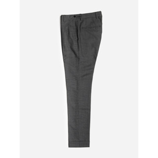 [JBB*] GREY MULTI-CHECK ITALIAN WOOL PLEATED TROUSERS WITH EXTENDED WAISTBAND เจบีบี กางเกงขายาว กางเกงขายาวสองจีบ ผ้าวู