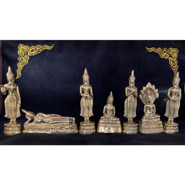 พระประจำวันเกิด เนื้อทองเหลือง (มีให้เลือกทั้งหมด8แบบ)