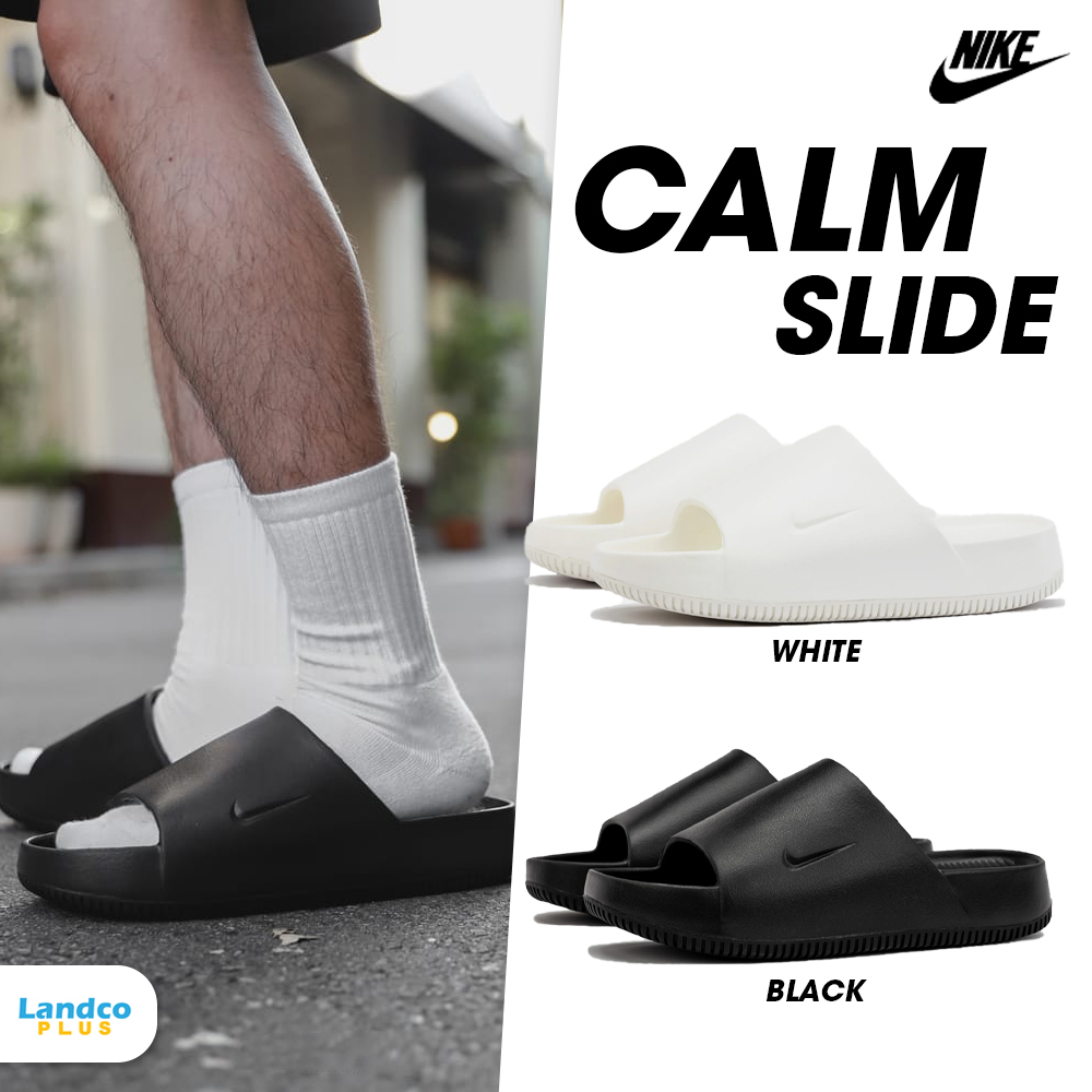 [NEW] Nike Collection ไนกี้ รองเท้าแตะ รองเท้าแฟชั่น สำหรับผู้ชาย M Calm Slide FD4116-001 / FD4116-100 (1800)