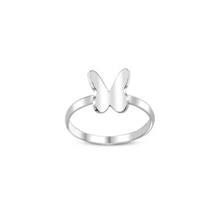 Silver thai Jewelry แหวนเงินสเตอร์ลิง 925 รูปผีเสื้อ เรียบหรู /925 Sterling Silver Butterfly Ring รุ่นPLSRG70