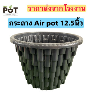 กระถาง Air pot เร่งราก กระถางปลูกกัญชา กระถางระบายน้ำ 12.5นิ้ว สีดำ