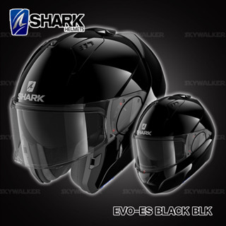 หมวกกันน็อค SHARK รุ่น EVO-ES BLACK BLK (GLOSSY)