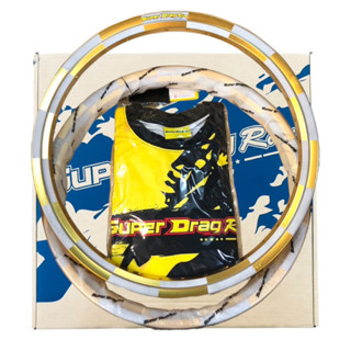 วงล้อ SUPER DRAG RIM รุ่น Street 1.40-17 ทรงA หมากรุก ทอง DID รหัสสินค้าSD-A-SD1417GDID1