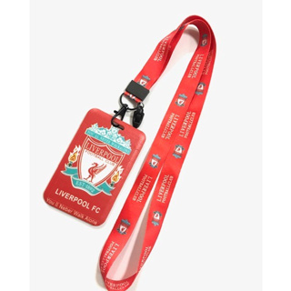 LVP ลิเวอร์พูล RED ที่ใส่บัตร ซองใส่บัตร ที่ใส่บัตร พร้อมสายคล้องคอ(2.5cm) ลายLVP ลิเวอร์พูล RED สำหรับบัตร 5.5x8.5cm 81