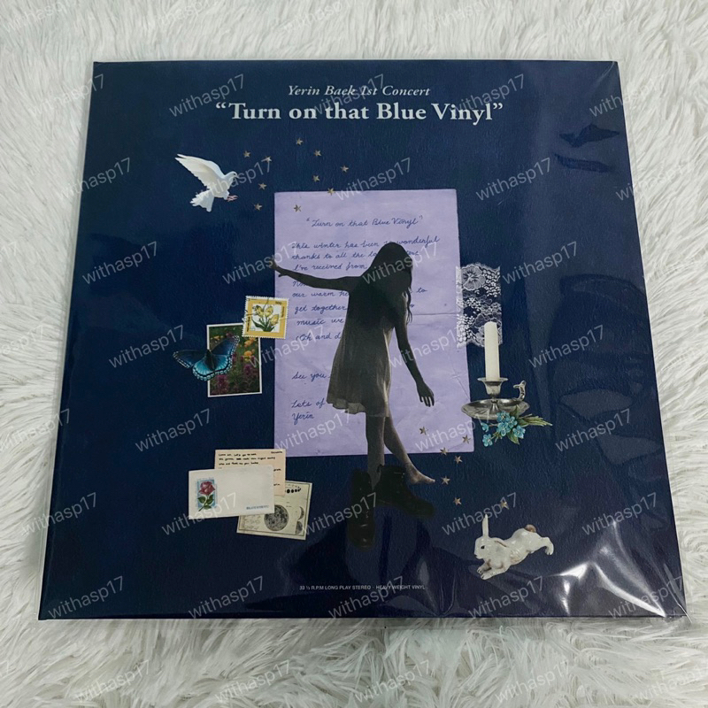 [พร้อมส่ง] แผ่นเสียง เยริน Yerin Baek - Solo Concert LIVE album [Turn on that Blue Vinyl] (Vinyl LP)