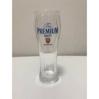 แก้วเบียร์ Suntory  the premium malt beer glass ลิขสิทธิ์แท้จากญี่ปุ่น 380 ml (no box)