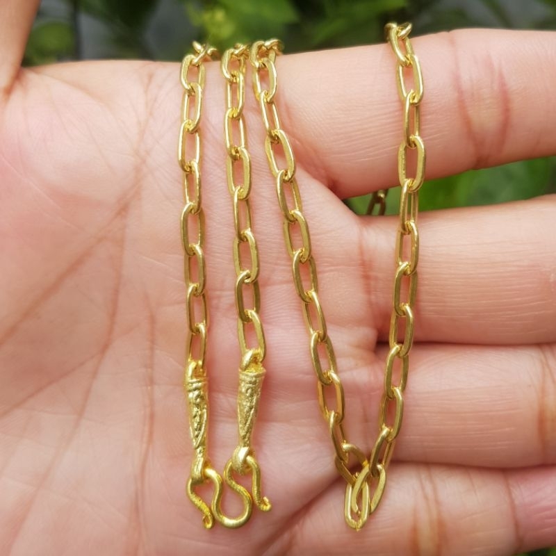 สร้อยคอขนาด1บาทลายโซ่สร้อยทองเหลืองแท้ไม่ได้ชุบทองยาว12-26นิ้วรวมตะขอโรดอ่านรายละเอียดก่อนสั่งซื้อ