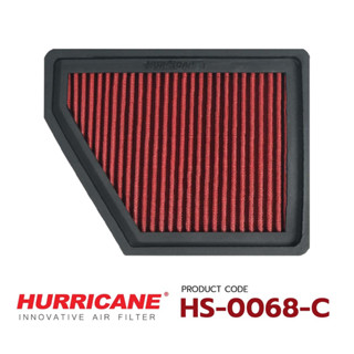 HURRICANE กรองอากาศสแตนเลส , ผ้าแดง Hyundai Matrix HS-0068