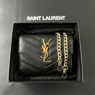 New Ysl Trifold short wallet Ghw