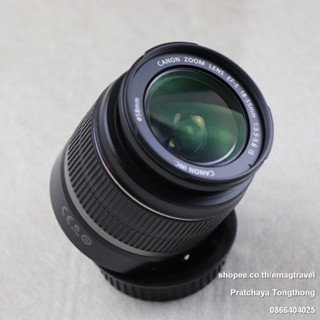 เลนส์ Canon EF-S 18-55 mm IS มีกันสั่น ใช้งานเต็มระบบ สินค้ามือสอง