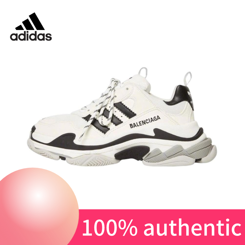 Adidas x Balenciaga "White/Black" ของแท้100%💯รองเท้าผ้าใบ