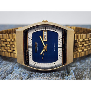 นาฬิกา vintage citizen automatic เรือนทอง สภาพสวยมาก Caliber 8200 เดินปกติ
