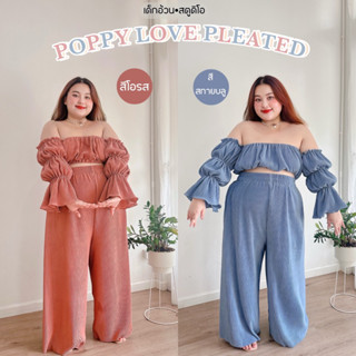 POPPY LOVE PLEATED PLUSSIZE