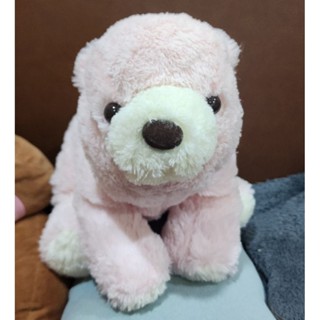 ตุ๊กตามือ✌️ ลิขสิทธิ์แท้💯 ตุ๊กตา หมี สีชมพู นุ่มนิ่ม น่ารัก ขนาด 12" สภาพ 99%
