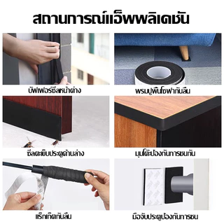 [แท้ เทป3M]เทปซีลขอบประตู(3/5เมตร)แถบปิดผนึกประตู/หน้าต่าง ซีลประตู กันกระแทก เสียง แมลง กันแอร์ออก เทปโฟมกาว เทปสักหลาด