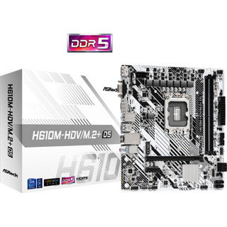 ASROCK H610M-HDV/M.2+ D5 LGA1700 DDR5 HDMI, DisplayPort, D-Sub Micro ATX