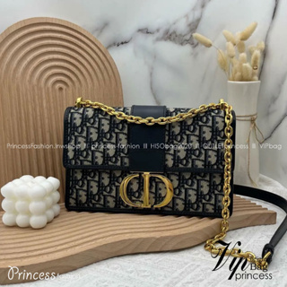 D!OR 30 Montaigne Chain Bag Oblique Jacquard / D!OR BAG  พร้อมส่ง กระเป๋าสะพายดีไซน์คลาสสิค เอกลักษณ์ของความหรู