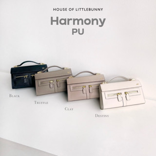 littlebunnystore HARMONY PU กระเป๋าสะพาย/ถือ หนังเทียม