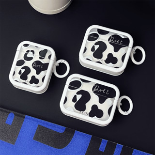 🎁ส่งของขวัญ🎁ins โคนม cow เคส สำหรับ Airpods 3 pro case เคสแอร์พอร์ต gen2 gen3 2021 สำหรับ AirPod 1 2 แฟชั่น love heart