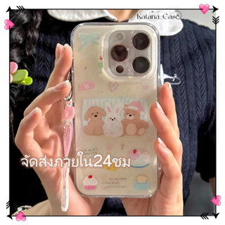 🎐จัดส่งภายใน24ชม🎐เคส for iPhone 11 14 Pro Max Case for iPhone 12 13 ป้องกันการตก การป้องกัน พร้อม สาวน่ารักหัวใจ