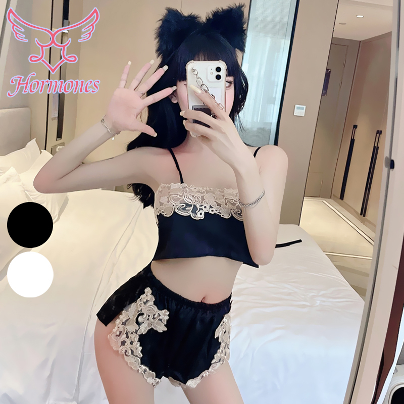 Hormones 💞💞 ชุดนอนลูกไม้เซ๊กซี่สไตล์พระราชวัง  ชุดนอนกรีดเซ็กซี่   ส่งจากไทย
