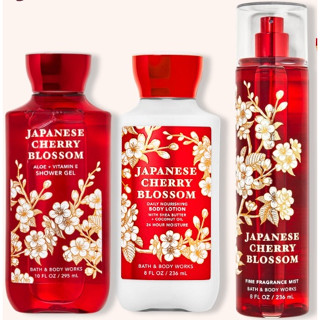 ของแท้ 100% Bath &amp; Body Works Japanese Cherry Blossom(Set of 3)