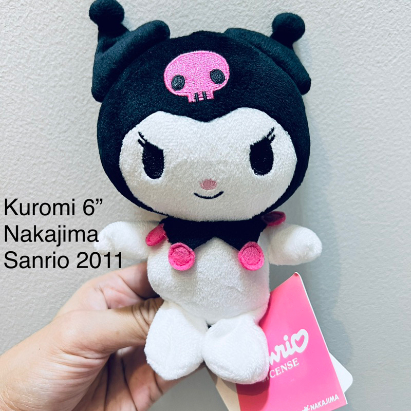 #ตุ๊กตา #คุโรมิ #ป้ายห้อย #6” #งานสวยมากๆ มีเม็ดถ่วง #Kuromi #Sanrio 2011 #พู่ครบ #หายากมาก นักสะสมห้ามพลาด ลิขสิทธิ์แท้